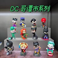 Genuine Popmart Batman Dc Gotham City Series Figurine Blind Box Trendy Toy Harley Quinn Figurine Gift For Boys Table Decoration