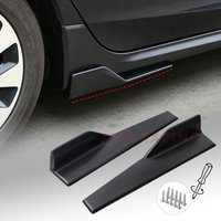Car Side Skirt Rocker Splitters Winglet Wings Canard Diffuser Spoiler Anti-Collision Car Corner Bumper Guards With Screws