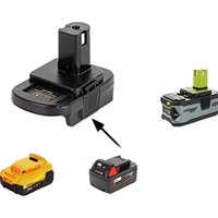DM20ROB DM18RL Converter Adapter for Milwaukee for Dewalt 18V 20V Lithium Battery for M18 For Ryobi 18V Power Tools P108 ABP1801