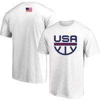 AliExpress NONE 2025 Summer USA Basketball Dream Team Jersey Training Uniform Cotton Printed Short Sleeve T-shirt Durant Lillard USA Half Sleeve