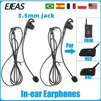 2PC EJEAS FBIM Mains Libres 3.5mm Jack Arbitre Casque Écouteur pour V4C PLUS V6C PRO