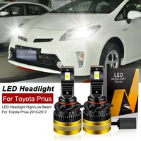 2PCS 30000lm For Toyota Prius 2010 2011 2012 2013 2014-2017 Car LED Headlight Bulbs High Low Beams 9005 HB3 H11 CANbus 6000k