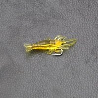 10-30PCS artificial soft shrimp bait worm bait 1.3g/4cm hook tip curved bait silicone shrimp bait sea fishing bait sea bass
