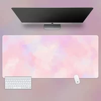 Pink Big Art Mouse Pad Pad on The Table Gamer Accessories Anime Mouse Mats Computer Kawaii Gaming Mouse Carpet Keyboard Pad
