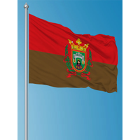 FLAGDOM 3X5Fts 90X150cm Bandera de la ciudad de Burgos Outdoor decorative banner Historical Flag of Spain