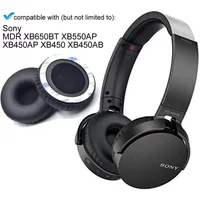 Replacement Protein skin memory sponge Ear Pads Suitable for Sony MDR-XB550AP MDR-XB450AP MDR-XB650BT MDR-XB450 Headphones