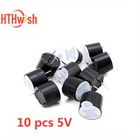 10pcs/Set 5V Active Buzzer Kit Long Continous Beep Tone Alarm Ringer 12x9.5mm Mini Active Piezo Buzzers Fit For Arduino Diy