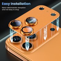 Metal Camera Protector Glass For iPhone 17 Pro Max 17Pro Max Alloy Lens Ring Cover For iPhone17 Pro Max Phone Lens Accessories