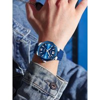 CURREN 8465 New Fashionable Men's Quartz Watch Waterproof Calendar Luminous Silicone Strap Casual Premium Men's Clock Daily Gift