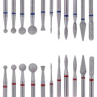 1pc Chrome Diamond Nail Drill Milling Cutter for Manicure Rotary Bits Cuticle Polish Accessory Nails Diamond Burs Polisher