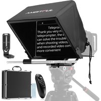 Ambitful T14 Teleprompter Big Screen Prompter Professional Interview Foldable for Smartphone DSLR Camera Live Video Recording