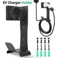 EV Charger Holder Wall Mounted Electric Vehicle Charging Cable Hook for J1772 Mobile Charger Cable Organizer Charger Accessories