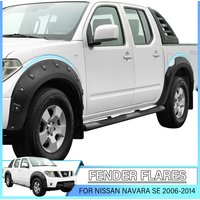 Wheel Arch Fender Flares For Nissan Navara D40 2006 2007 2008 2009 2010 2011 2012 2013 2014 ABS Pocket Style 4X4 Car Accessories