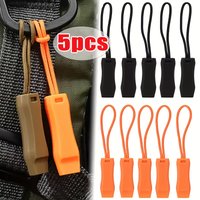 5pcs Outdoor Survival Whistle Set with Lanyard & Storage Bag, Portable Emergency Gear for Camping, Hiking, Adventure & Outdoor