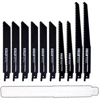 10PCS Reciprocating Saw Blades Multi Cutting Tool Accessories for Wood Metal Plastic Pipe