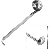 Stainless Steel Ladle Spoon Long Handle Cooking Ladle Suitable for Sauce Soup Gravy and Stew Comfortable Grip