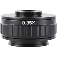 C Mount Adapters Lens 0.35X CCD For Trinocular Stereo Microscope Camera 38MM Interface Increased Field Of Vision