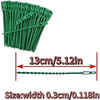 50-1000pcs Adjustable Plastic Plant Cable Ties Reusable Cable Ties for Garden Tree Climbing Support Plant Vine Tomato Stem Clip