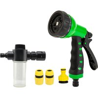 Multi Functional High-Pressure Car Wash Water Gun Rubber Coated Hand Nozzle Extension Rod, Durable Portable Sprinkler Garden