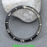 38mmx31.5mm Resin Aluminum Bezel Insert Flat NH35 Case Ring Fits SKX007 SKX009 SRPD Case NH36 NH35 Movement Watch Repair Parts
