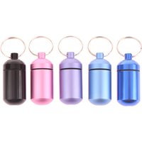 Aluminum Alloy Earplug Box Waterproof Sealed Portable Metal Medicine Keychain Packaging Aluminum Bottle Storage