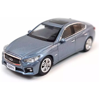 PAUDI 1:64 Scale Infiniti Q50S Alloy Simulation Car Model Static Collection Decorated Holiday Gifts Toys Souvenir Gift