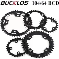 BUCKLOS 104/64 BCD Bicycle Chainring 22T 24T 26T 32T 38T 42T 44T MTB Chainring 9S 10S Mountain Bike Chainwheel Bicycle Parts