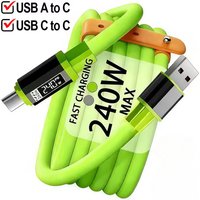 240W Universal USB C to Type C Fast Charging Cable 0.3m/1m/1.5m/2m USB PD Data Cord For iPhone 15 16 17 Android Samsung Xiaomi