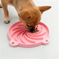Pet Slow Feeder Silicone Non-Skidding Cat Slow Food Bowl for Small Medium Cat Prevent Choking Easy To Clean Pet Feeding Utensils