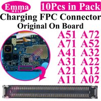 10cs USB Charging FPC Connector For Samsung A51 31 A71 A41 A21 A52 A32 A22 A12 A72 A02 Charger Plug On Board 78Pin Motherboard