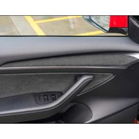 For Tesla Model Y Model 3 2021-2024 Alcantara Suede Material Door Trim Cover