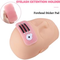 Stirn Aufkleber Pad Rosa Transparent Silikon Wimpern Tablett Halter Wimpern Pfropfen Ständer Make-Up-Tool