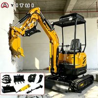 Meistverkaufter Mini-Bagger mit Verschiedenen Hilfsvorrichtungen Hydraulischer Mini-Bagger CE EPA Euro 5 für Grabungs- und Aushubarbeiten