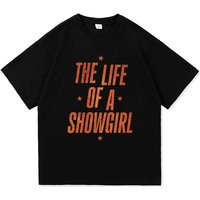 New Album The Life of A Showgirl TShirt 2025 Retro Men Women Clothing Harajuku High Quality Tops for Lover Gifts Cotton TShirts