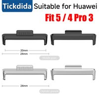 1Pair Adapter for Huawei Watch Fit 5 4 Pro 3 Strap Connector Bracelet Metal Stainless Steel Fit 4 5 20mm Band Width Accessories