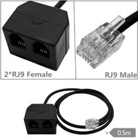 87HD Durability RJ9 Telephone Training Adapter Splitter for Enhances Audios Training
