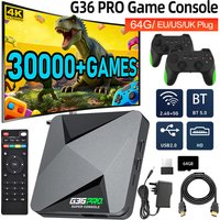 Super Console G36 Pro Game Box 64GB US/UK/EU Retro Video Game Console 30000 Video Games for DC/FC/NAOMI/Sega/Arcade with Gamepad