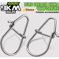 Angeln Snaps 50 ~ 200Pcs Angeln Clips Schnelle Crankbait Snaps Angeln Lockt Anschlüsse Salzwasser Angeln Duo Lock Locken edelstahl