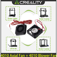 Creality Original 4010 Fans DC 24V Extruder Hot End Fan and DC 24V Turbo Fan for Creality Ender 3/Ender 3 Pro /Ender 5 3D Printe