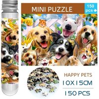 MaxRenard Jigsaw Puzzle Mini Pieces 150pcs Test Tube Educational Family Game Portable Leisure Toy