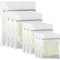 1PC White Durable Large Washing Laundry Bag Mesh Organizer Net Dirty Bra Socks Underwear Shoe Storag Wash Machine Cover Clothes