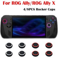 4/8pcs Silicone Rocker Caps Joystick Cover Handheld Game Console Stick Thumb Analog Grip Anti Slip Key Protector for ROG Ally X