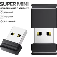 Super Mini USB Flash Drive Creative Business Gift Pen Drive 64GB Real Capacity Memory Stick 32GB Black Pendrive U Disk 16GB 8GB