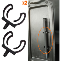2Pcs For VW Tiguan 5N AD 2007 2008 2009 2010 2011 2012- 2024 New Glove Box Organizer Lock Pencil Tray Clips Rivet Black