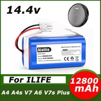 14.4V 6800mah Rechargeable Lithium Battery For ILIFE A4s A6 V7s Plus A9s W400 Robot Vacuum Cleaner INR18650 M26-4S1P Batteries