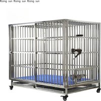 EUR PET High Quality Professional Veterinary Folded stainless steel running hospital cage dog kennel For Vet Clinic