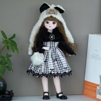 1/6 BJD Doll With Outfits Movable Joints Fashion Princess Dress Up Doll Toy For Girls Birthday Gift Desktop Decor
