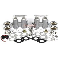 SherryBerg 45Dcoe 45 Dcoe 45mm EMPI Twin 45mm Throttle Bodies+ Linkage+ Air Horns + TPSfor Weber/Dellorto/Solex DCOE/DHLA Carb