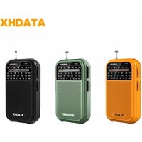 XHDATA D-220 FM/SW Retro Style Radio 4 Bands Portable DSP Receiver High Sensitivity AM 1K Pocket Radio for Elder and Travel