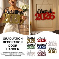 Class Of 2026 Graduation Decorations Graduation Wood Sign For Wall Congrats Grad Table Centerpiece Photo Booth Props